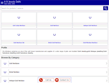 Tablet Screenshot of abjewels.net
